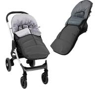 Various - Saco Silla Paseo Universal, Saco de Carro Bebé Invierno Impermeable y Transpirable Cabezal Ajustable Unisex (Gris)