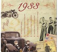 Various - See Listing - 1933 Birthday Gift - 1933 Hits CD and 1933 Greeting Card