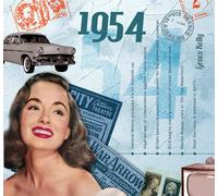 Various - See Listing - 58th Birthday Gift Idea - 1954 Chart CD and 1954 Birthday Card
