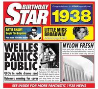 Various - See Listing - 75th Birthday Gifts For Women - 1937 Birthday Card and 1937 Chart Hits CD