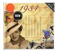 Various - See Listing - 78th Birthday Gift Idea - 1934 Chart Hits CD and 1934 Greeting Card