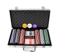 various Set de Póker 300 Fichas 11,5 g con Maletín de Aluminio | Ideal para Texas Hold'em, póker y noches de juego con amigos y familia.
