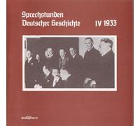 Various - Sprechstunden Deutscher Geschichte IV 1933