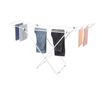 various Tendedero Plegable con Alas de Acero Aleado,Tendedero Plegable y Antideslizante para Interior y Exterior 180 x 55 x 90 cm,Ligero, Compacto, Superficie Tendido 18 m (con Alas-Blanco)