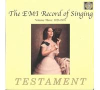 Various - The EMI Record Of Singing Vol. 3 (Aufnahmen 1926-1939)