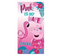 various Toalla de Playa Infantil con Licencia Oficial (Peppa y Flamenco)