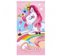 various Toalla de Playa Infantil Unicornio 70 x 140 cm, Toalla de Microfibra Suave y Ligera para Niña, Toalla de Piscina de Secado Rápido para Playa, Baño, Viaje y Vacaciones, Rosa