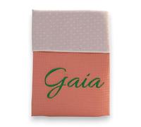 variouss Manta para Bebe Recien Nacido Personalizado con su Nombre Bordado, Cochecito o capazo. (009 Rosa Mquillaje)