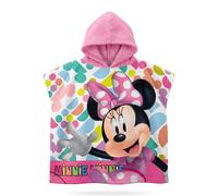 variouss Toalla de Poncho para Playa y Piscina Infantil de Licencia Oficial (Minnie Mouse D)