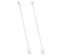 Varita ciega para persianas de ventana, barra inclinable de acrílico transparente de 17 pulgadas con gancho y agarre cómodo, barra de cortina transparente, juego de 2 unidades, diseño moderno para el