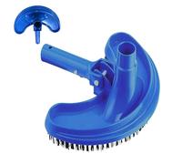 Varita de aspiradora de natación, borde curvado, accesorio de mango flexible, colector de desechos de tierra, herramienta de utilidad de cerdas para mantenimiento de spa, adaptador de manguera de