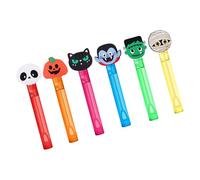 Varita de burbujas con temática de otoño para niños, diversión al aire libre con personajes de espíritu amigable, construcción de fantasía, varita de burbujas temática