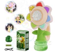 Varita de Burbujas,Máquina de Burbujas,Burbujas para Niños,Máquina de Pompas de Jabón,Pistola de Burbujas Automática,Flores Pistola Burbujas, para Boda Cumpleaños Fiesta