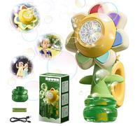 Varita de Burbujas,Máquina de Burbujas,Burbujas para Niños,Máquina de Pompas de Jabón,Pistola de Burbujas Automática,Flores Pistola Burbujas, para Boda Cumpleaños Fiesta