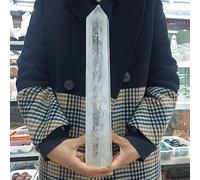 Varita de cristal blanco natural para decoración artesanal, adornos minerales, 100-150 g