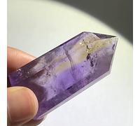 Varita de cristal de cuarzo ametrino natural, piedras naturales y minerales