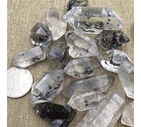 Varita de cristal de cuarzo natural con punta de minerales, para hacer muestras, puntos de regalo, columna terminada, 1 unidad, 20-30 mm
