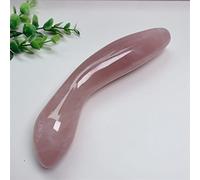 Varita De Cristal De Cuarzo Rosa Natural De Alta Calidad De 18cm, Artesanía De Piedras Preciosas De Cristal, Palo De Masaje Yoni Como Regalo Para Mujeres, 1 Uds,cuarzo Rosa