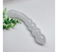 Varita De Cristal De Cuarzo Transparente Natural De 18cm, Varita De Yoni Tallada A Mano Con Piedras Preciosas De Cristal Para Masaje, Regalo Para Mujer, 1 Uds,cuarzo Claro