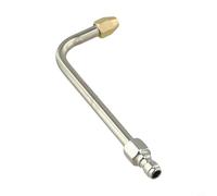 Varita de extensión de acero inoxidable para lavadora a presión de 5000 PSI, boquilla de pulverización en forma de U de 30°/90°/U para zonas de difícil acceso, herramienta de limpieza de conexión