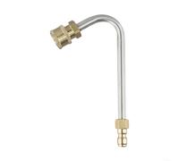 Varita de extensión de alta presión para lavado de coche, lanza de chorro de metal, conector rápido de 1/4 pulgadas, barra de limpieza de lavado (120 grados)