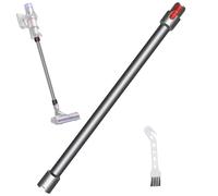 Varita de extensión de liberación rápida compatible con aspiradoras Dyson V15 V11 V10 V8 V7, varilla de repuesto para aspiradoras, tubo de extensión de 72,5 cm (gris plateado)