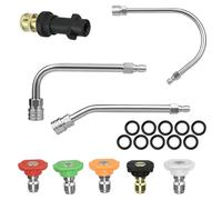 Varita de extensión para lavadora a presión con adaptador - Lanza de pulverización en ángulo Dirt Blaster compatible con Karcher K Series, K2 K3 K4 K5 K6 K7, accesorio de limpiador de canalones de