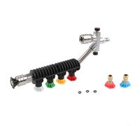 Varita de extensión para lavadora a presión de 14 pulgadas con diseño curvado para un fácil acceso al techo y canalón con boquillas de pulverización (B)