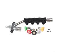 Varita de extensión para lavadora a presión de 14 pulgadas para boquilla de liberación rápida y prácticas soluciones de limpieza de canalones (A)