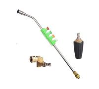 Varita de extensión para lavadora a presión Extensión de varilla for lavadora alta presión con adaptador. Boquilla chorro for autos 5 chorros y Lotus aluminio(J)