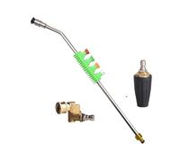 Varita de extensión para lavadora a presión Extensión de varilla for lavadora alta presión con adaptador. Boquilla chorro for autos 5 chorros y Lotus aluminio(C)