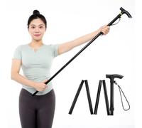 Varita de hombro plegable para terapia física y rehabilitación del manguito rotador, ligera, portátil y lo suficientemente larga, equipo de ejercicio y herramienta de estiramiento