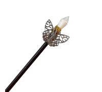Varita de horquilla vintage con piedra natural brillante para peinados de mujer, horquillas para el pelo, pinza para el pelo, soporte para el pelo