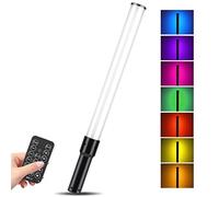 Varita de Luz de Video LED RGB, Barra de Luz de Fotografía LED de Mano con Control Remoto, 2600 MAh Recargable 3000 K-6500 K CRI 90+ Iluminación a Todo Color para Transmisión en