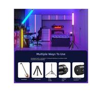 Varita de Luz Magnética de Mano, Luz LED RGB para Vídeo, Tubo de Luz para Cámara, para Fotografía de Estudio y Vlog A