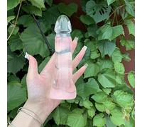 Varita De Masaje De Cristal De Cuarzo Natural Grande De 18cm, Varita De Yoni De Piedra De Cristal De Obsidiana Como Regalo De Mujer, Cristal Sexy Para Adultos,19X4cm,18 Cm