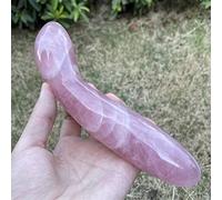 Varita De Masaje De Cristal De Cuarzo Rosa Natural De 18cm, Piedras Preciosas Yoni Para Mujeres, Regalos Pulidos Suaves,2.