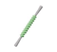 Varita de masaje de yoga, rodillo muscular de dientes de lobo para pantorrillas, muslos, cuádriceps, brazos y antebrazos, herramienta de relajación para masaje de tejido profundo (verde)