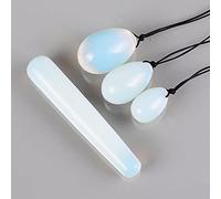 Varita de masaje Yoni Egg Set Opalite Mineral Quartz Ball Kegel Herramienta de ejercicio Masajeador Pelvic Floor Muscle Health Care Women-4pcs set