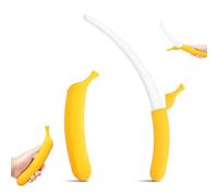 Varita de plátano de plástico Impresa en 3D, Espada retráctil de Fruta de plátano, Juguetes de Espada de utilería Falsos Que ahorran Espacio, Juguete telescópico para aliviar el estrés (White)