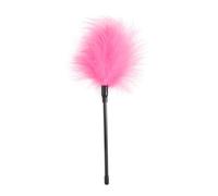 Varita de plumas para adultos, juguete suave y esponjoso, juguete ligero de mano, accesorio de juego de rol para parejas, juego sensorial (rosa)
