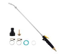 Varita de pulverización ajustable de acero inoxidable con conector de latón, diseño a prueba de fugas e interruptor de bloqueo para uso prolongado en múltiples escenarios de riego (72 cm)