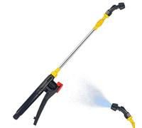 Varita de pulverizador, 17.7-31.5 Varza de riego de acero inoxidable telescópico, manguera de agua de manguera de agua a alta presión para la limpieza de la jardinería de la boquilla curva simple man