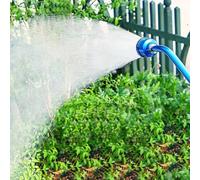 Varita de riego con 1000 agujeros para manguera de jardín, cuerpo de aluminio con mango de goma, control de pulgar de salida de encendido/apagado, 60 cm de largo, verde