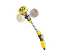Varita de riego giratoria de 180°, boquilla de manguera de 10 patrones con agarre ergonómico para uso en jardín (B)