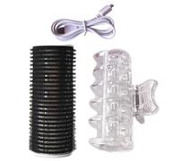 Varita de rizado de cabello USB, kit de hierro de peinado de estilo | Mini Roller con calefacción con función sin enredos, fabricante de rizos amigable para viajar para un impulso de volumen instantán