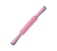 Varita de rodillo muscular, herramienta masajeadora de rodillo corporal para aliviar el dolor muscular, calambres y tensión (rosa)