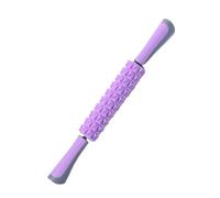 Varita de rodillo muscular, herramienta masajeadora de rodillo corporal para aliviar el dolor muscular, calambres y tensión (morado)