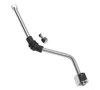 Varita de vapor de acero inoxidable compatible con máquinas espresso EC680, EC685 y ECP con ajuste de 1/4 pulgadas y codo de goma para un uso fiable (B)