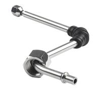 Varita de vapor para máquinas de espresso De'Longhi Ec680 Ec685 155 Ecp36.31 Ecp35.21 Ecp35.31 Ecz351 Ecz341 Eco310 Ecp3420 - Pieza de repuesto de acero inoxidable de 6 mm de diámetro con 1/4 Ajuste